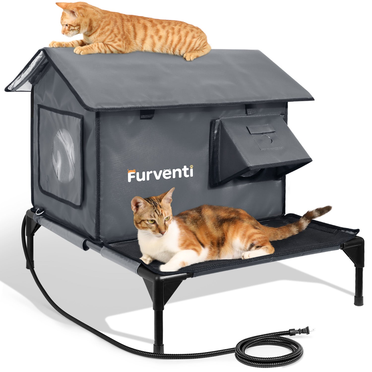 K\u0026H Pet Products Outdoor Thermo Heated Kitty House - Southold, NY - Chick's  Southold Agway, image size:1500x1500