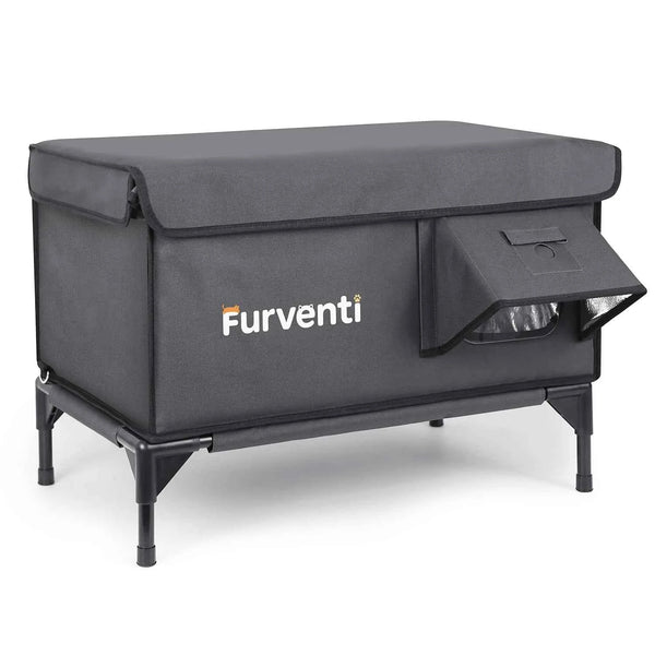 Furventi Flagship Outdoor Cat House Dark Grey