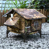 Furventi Rooftop Outdoor Cat House Leaves