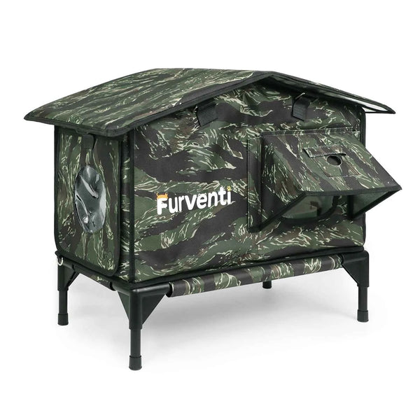 Furventi Flagship Open Top Outdoor Cat House Camouflage