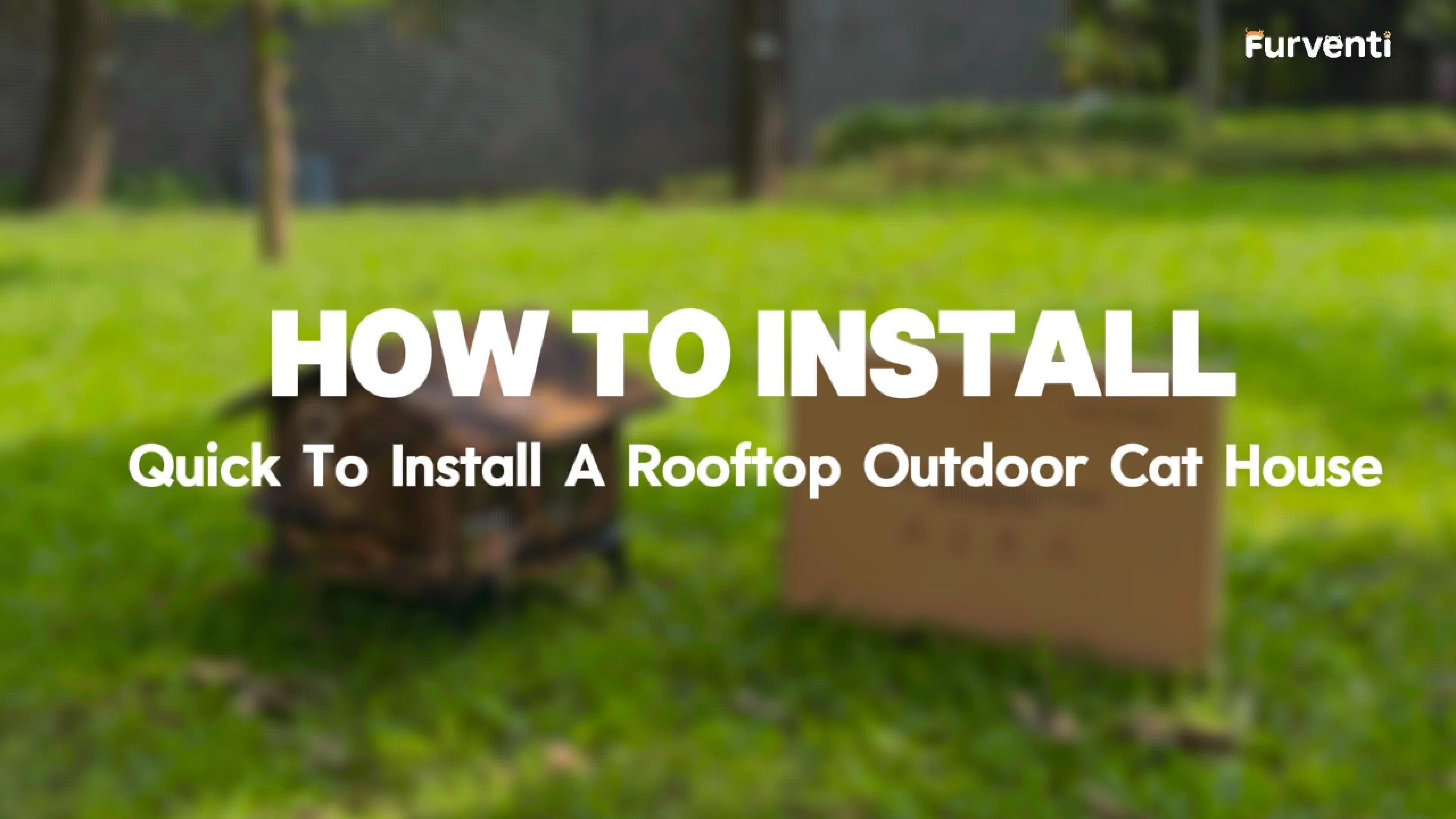 25 Models Furventi Sloped Roof Outdoor Heated Cat House Autumn Leaf User Manual