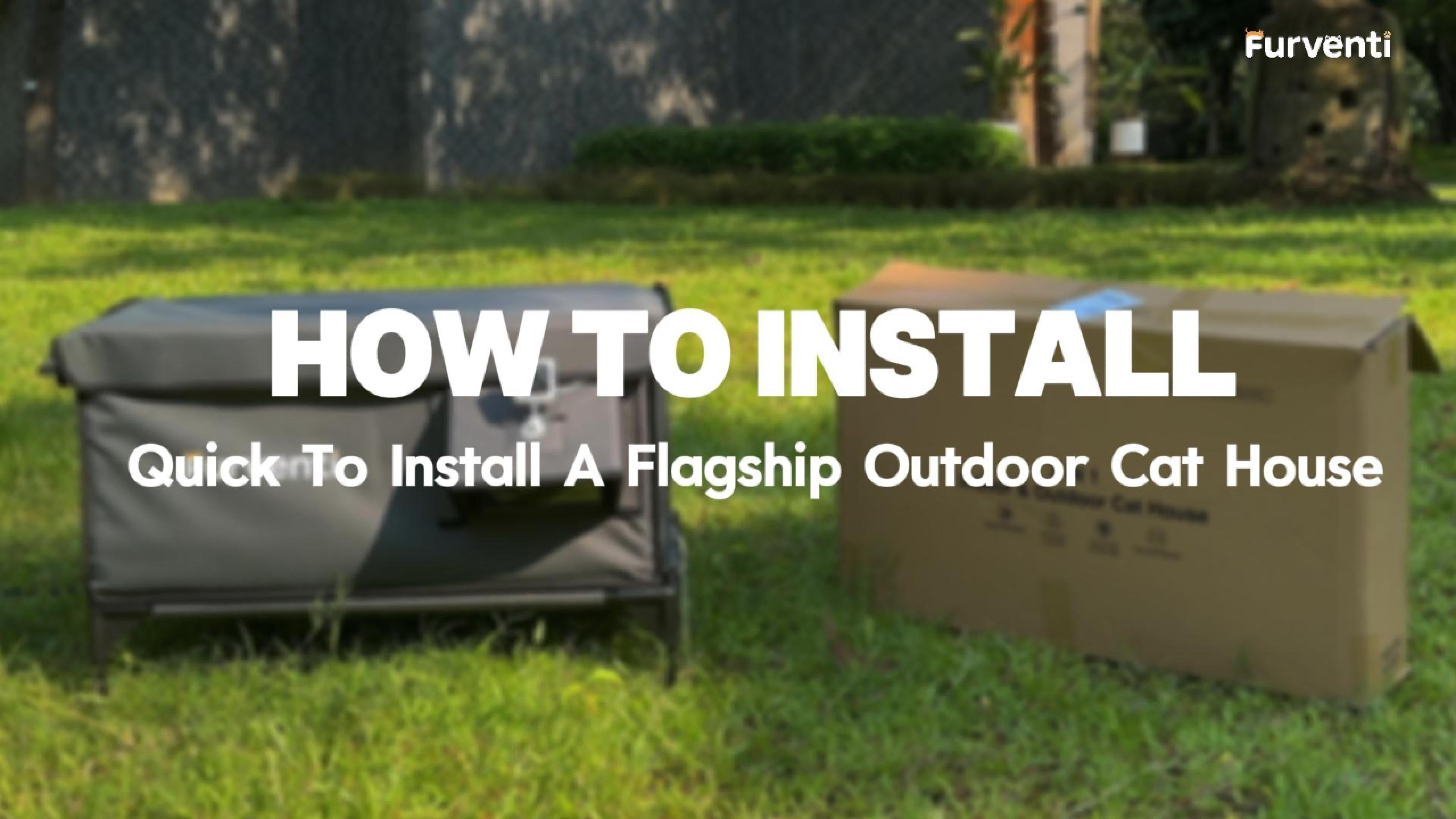 25 Models Furventi Flagship Outdoor Heated Cat House Shadow Grey User Manual