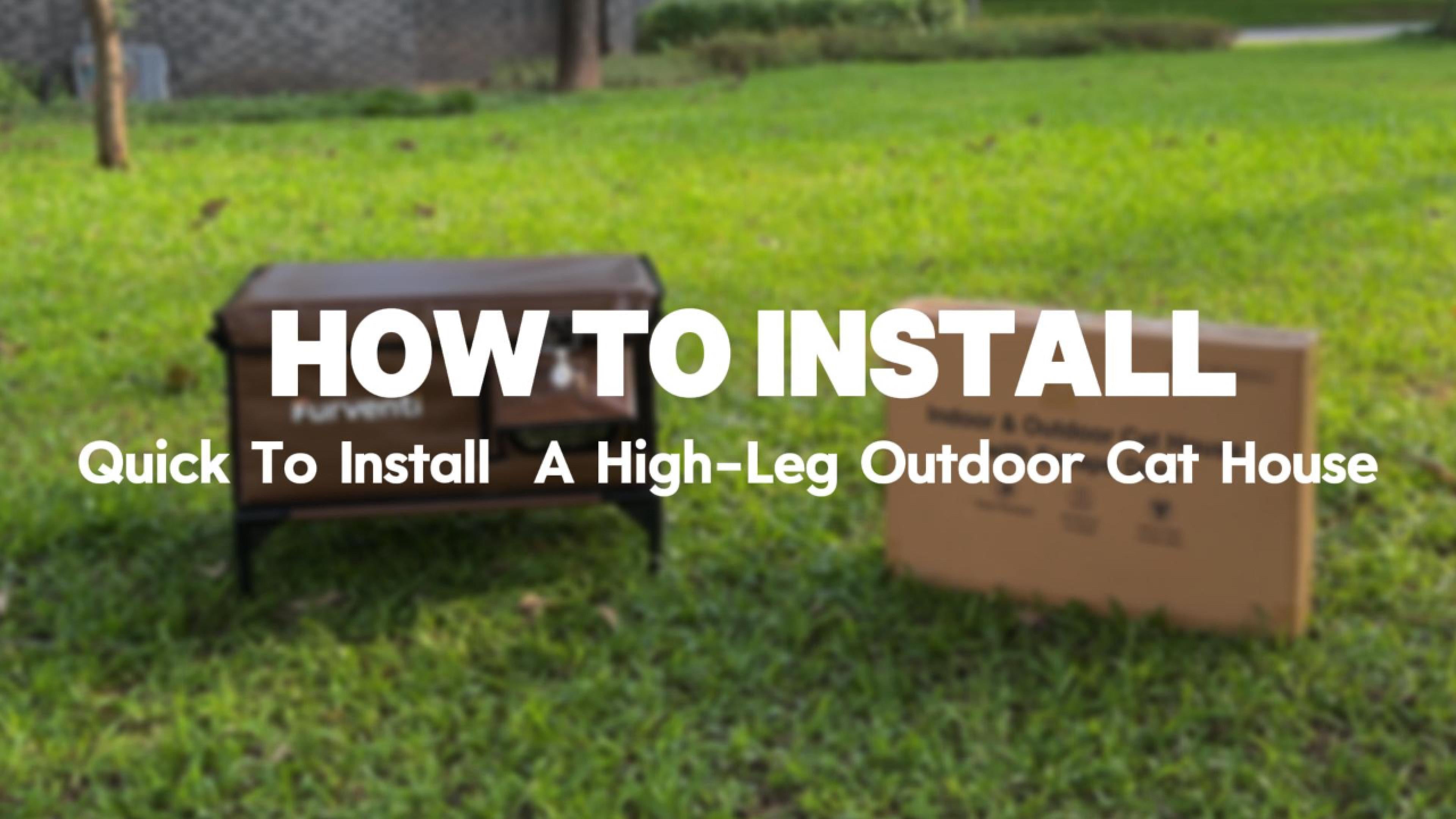 25 Models Furventi Classic Heated Outdoor Cat House Brown User Manual