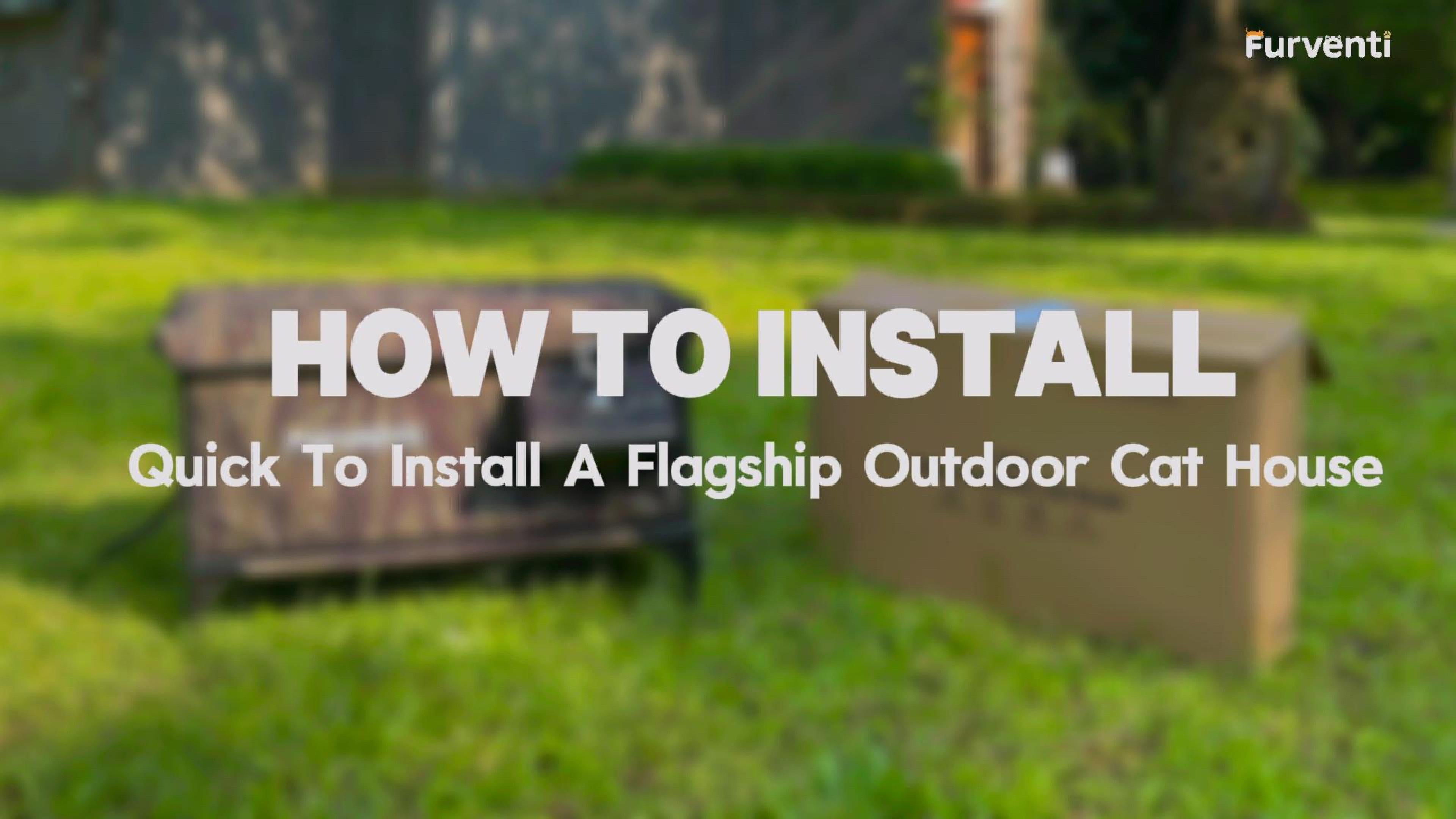 25 Models Furventi Flagship Outdoor Heated Cat House Forest Camo User Manual