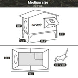 Furventi Flagship Open Top Outdoor Cat House Camouflage