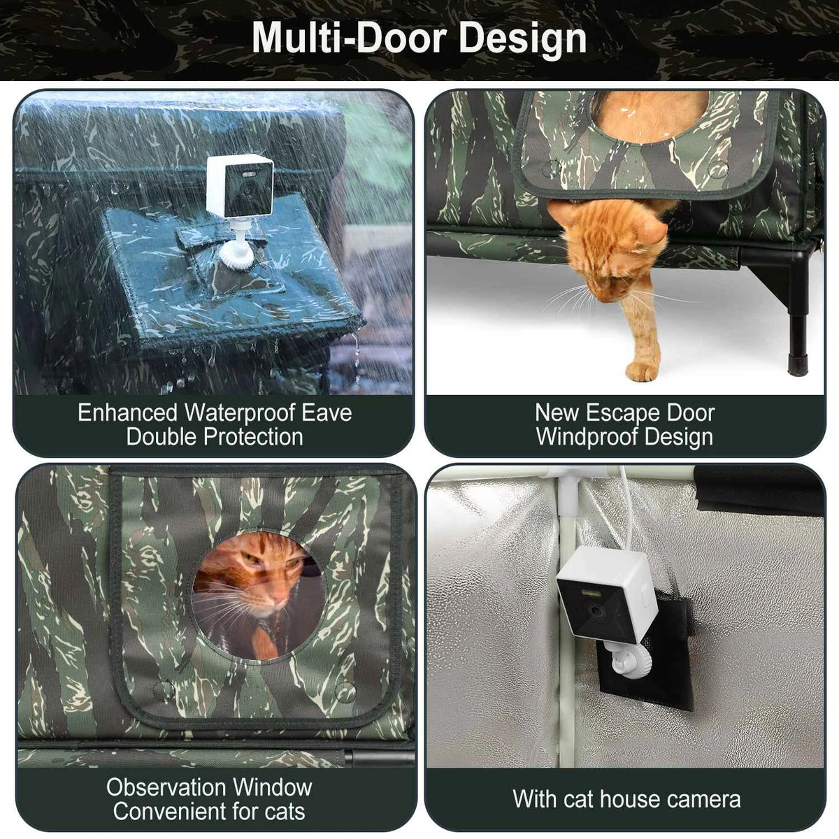 Furventi Flagship Outdoor Cat House Camouflage