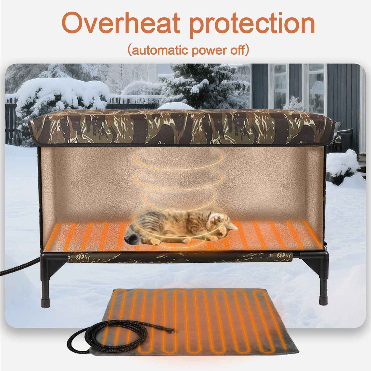Omni-Climate Flagship Outdoor Cat House Camouflage
