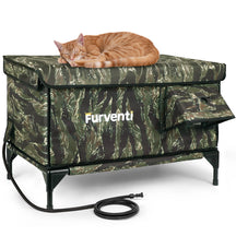 Furventi Flagship Outdoor Heated Cat House Forest Camo