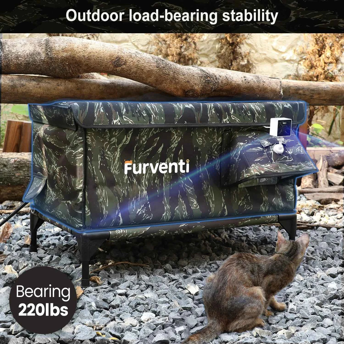 Furventi Flagship Outdoor Cat House Camouflage