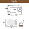 Furventi Cold-Resistant Outdoor Cat House Brown