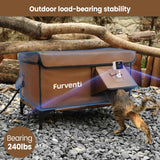 Furventi Cold-Resistant Outdoor Cat House Brown