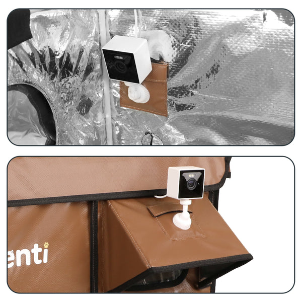 Furventi High Legs Outdoor Cat House Brown Product Features 5 & Outdoor Stray Heated Cat House