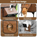 Omni-Climate High Legs Outdoor Cat House Brown（副本）