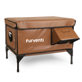 Furventi High Legs Outdoor Cat House Brown