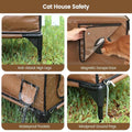 Omni-Climate High Legs Outdoor Cat House Brown（副本）