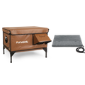 Furventi High Legs Outdoor Cat House Brown