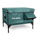 Furventi High Legs Outdoor Cat House Dark Green