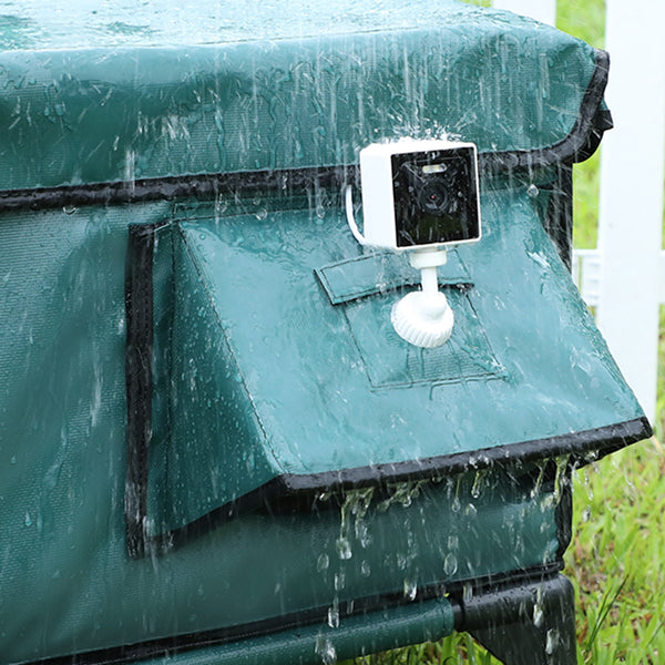 Furventi High Legs Outdoor Cat House Dark Green Product Features 6 & Outdoor Stray Heated Cat House