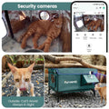 Furventi High Legs Outdoor Cat House Dark Green