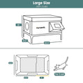 Furventi High Legs Outdoor Cat House Dark Green