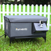 Furventi High Legs outdoor Cat House Dark Gray Product Main Image & Outdoor Stray Heated Cat House