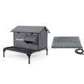 Furventi Platform Outdoor Cat House Dark Grey