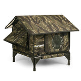  Furventi Rooftop Outdoor Cat House Camouflage No/Heating pad  & Outdoor Stray Heated Cat House