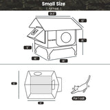  Furventi Rooftop Outdoor Cat House Camouflage Product Sizes & Outdoor Stray Heated Cat House