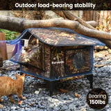 Furventi Rooftop Outdoor Cat House Leaves Product load-bearing & Outdoor Stray Heated Cat House