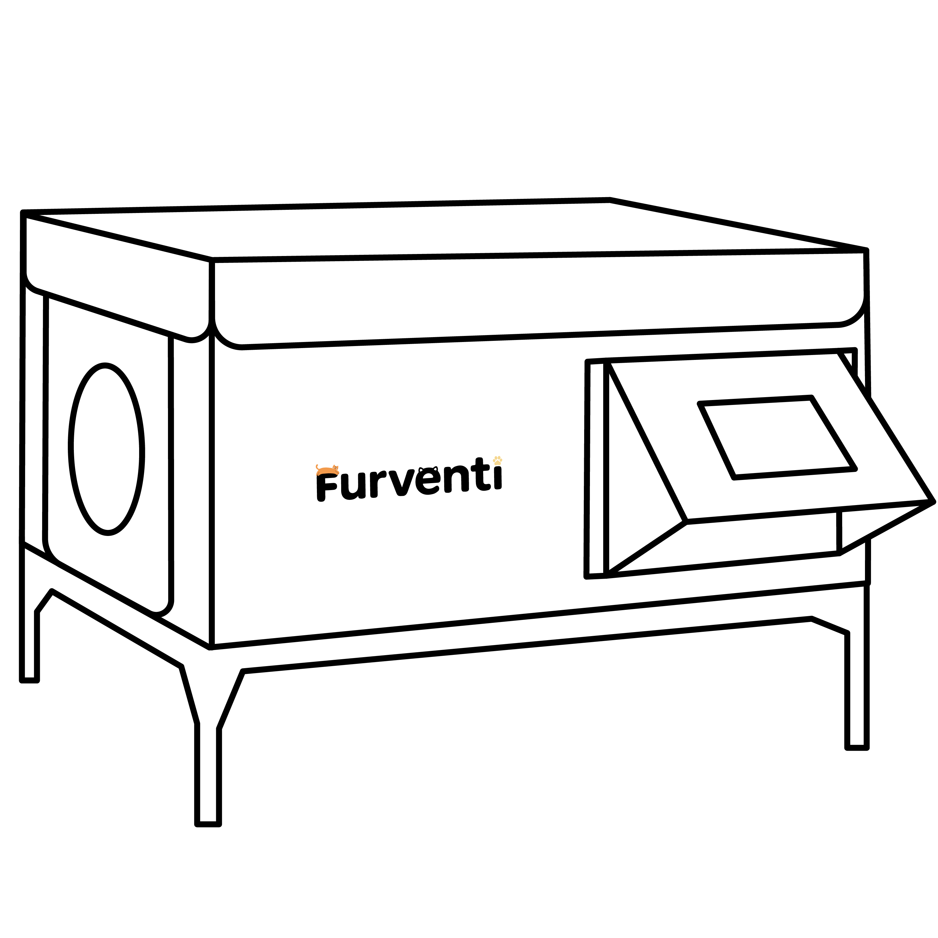 furventi high cat house & Outdoor Stray Heated Cat House