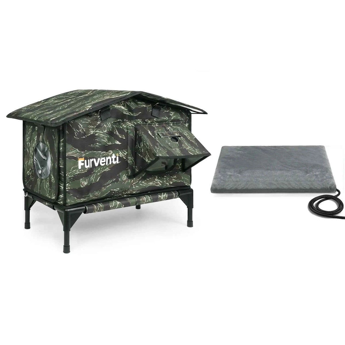 Furventi Flagship Open Top Outdoor Cat House Camouflage